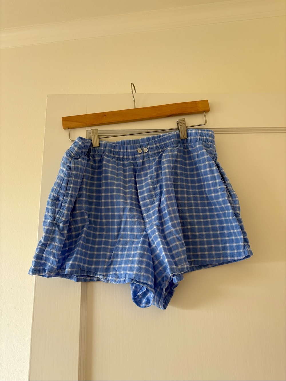 Gap 4” Seersucker Plaid Boxer Shorts